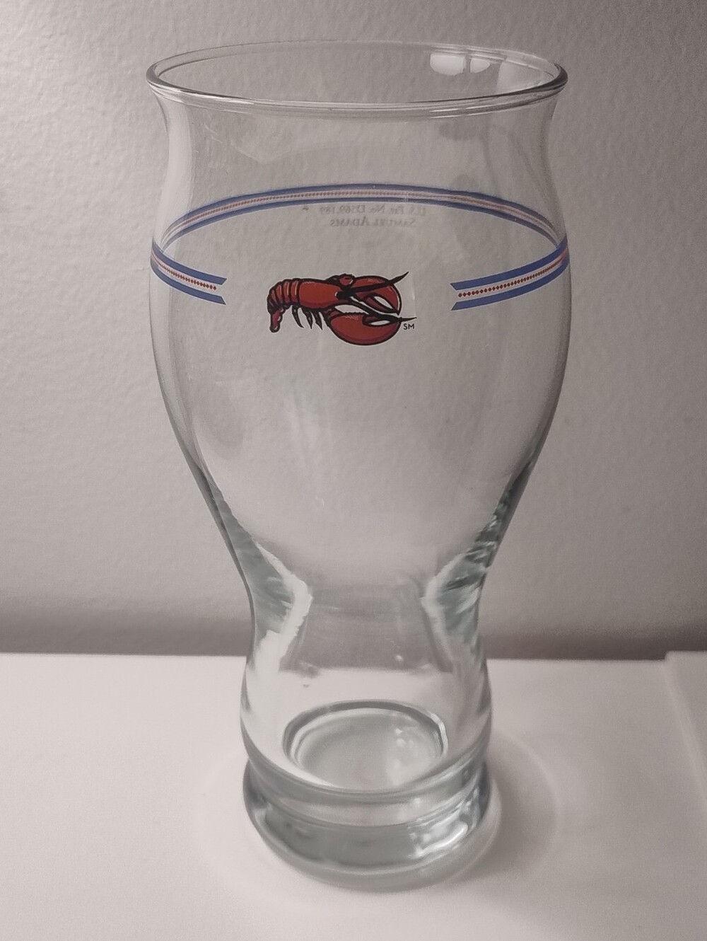 Vintage Samuel Adams Red Lobster promotional 1980s beer glass🍺